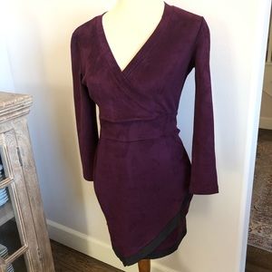 wine colored formal dress with tags